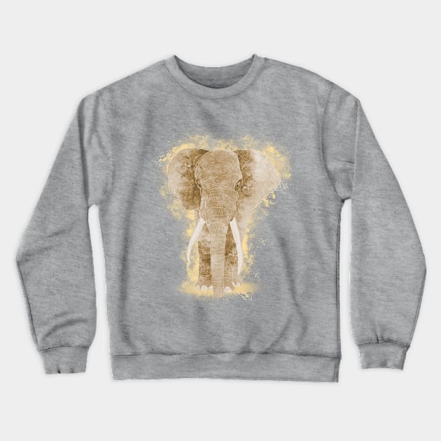 Pure elephant Crewneck Sweatshirt by Enidrea